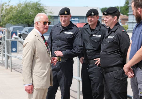 King Charles visits the Royal Tank Regiment s Families Day BOVINGTON, DORSET - JULY 06: King Charles III meets RTR soldiers on parade during The Royal Tank Regiment s Families Day at the Tank Museum on July 06, 2026 in Bovington, Dorset. (Photo by Chris Jackson Getty Images)King Charles visits the Royal Tank Regiment s Families Day at the Tank Museum, Bovington, Dorset, UK, on the 6th July 2026. Picture by Chris Jackson WPA-Pool Bovington Tank Museum Dorset United Kingdom  WHA-0830