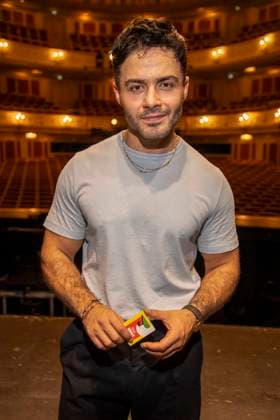 ABB STOMP s Aram Arami on stage during a photo and TV call for STOMP s guest performance at the Staatsoper Unter den Linden, Berlin, on July 6, 2026, Berlin, Germany