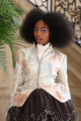 Joyce Cissé, also known as Flowerovlove, at the photocall for the DIOR Fall Winter 2026–2027 Haute Couture fashion show during Paris Fashion Week (PFW) at the Rodin Museum in Paris, France, on July 6, 2026. Denis Guignebourg, Bestimage. Photocall for the Dior fashion show as part of Paris Haute Couture Fall Winter 2026, held at the Rodin Museum on July 6, 2026, in Paris, France. Paris, France  Copyright: xDenisxGuignebourgx xBestimagexDenisxGuignebourgx xBestimagex