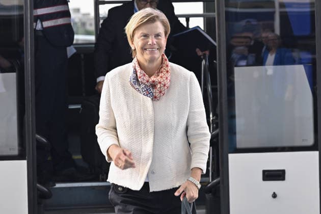 Ahead of 36th NATO Summit in Ankara ANKARA, TURKIYE - JULY 6: Latvian Foreign Minister Baiba Braze arrives at Esenboga Airport ahead of the 36th NATO Heads of State and Government Summit in Ankara, Turkiye, on July 6, 2026.? Ismail Kaplan Anadolu Ankara Turkey. Editorial use only. Please get in touch for any other usage.  Copyright: x2026xAnadoluxIsmailxKaplanx