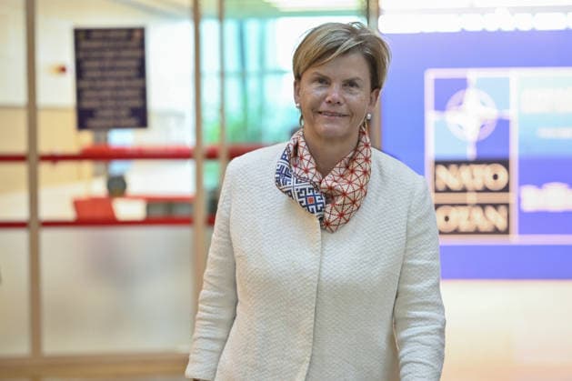 Ahead of 36th NATO Summit in Ankara ANKARA, TURKIYE - JULY 6: Latvian Foreign Minister Baiba Braze arrives at Esenboga Airport ahead of the 36th NATO Heads of State and Government Summit in Ankara, Turkiye, on July 6, 2026.? Ismail Kaplan Anadolu Ankara Turkey. Editorial use only. Please get in touch for any other usage.  Copyright: x2026xAnadoluxIsmailxKaplanx