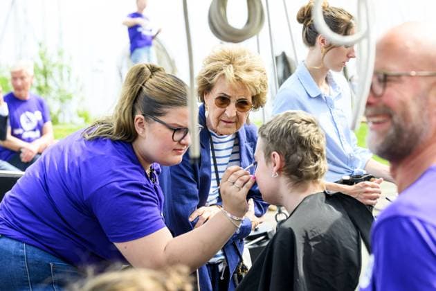 Princess Margriet Visits the Zuiderzeevaart Sailing Camp - The Netherlands Princess Margriet visits the Zuiderzeevaart sailing camp of the Foundation for Children s Oncological Holiday Camps (SKOV) in Enkhuizen, The Netherlands on July 6, 2026. Since 1986, the SKOV has organized several holiday camps and a family day annually for children with cancer and is celebrating its 40th anniversary this year. Photo by NLBeeld Patrick van Emst Bruno Press ABACAPRESS.COM Enkhuizen Netherlands  Copyright: xBrunoxPress ABACAx
