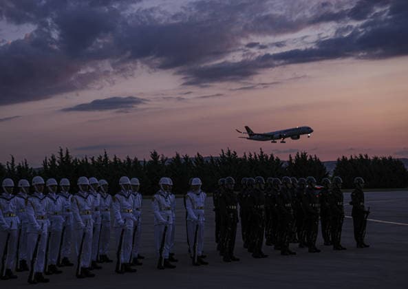Bulgarian Prime Minister Rumen Radev ANKARA, TURKIYE - JULY 6: Bulgarian Prime Minister Rumen Radev is given a ceremonial send-off at Esenboga Airport after his meeting with Turkish President Recep Tayyip Erdogan at the Presidential Complex in Ankara, Turkiye on July 6, 2026. Metin Aktas Anadolu Ankara Turkey. Editorial use only. Please get in touch for any other usage.  Copyright: x2026xAnadoluxMetinxAktasx