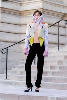 July 6, 2026, Paris, Fra, France: Emma Corrin arrive for Schiaparelli show during Haute Couture in Paris. Paris France  - ZUMAv140 20260706_zip_v140_001 Copyright: xReginaxVoroninax