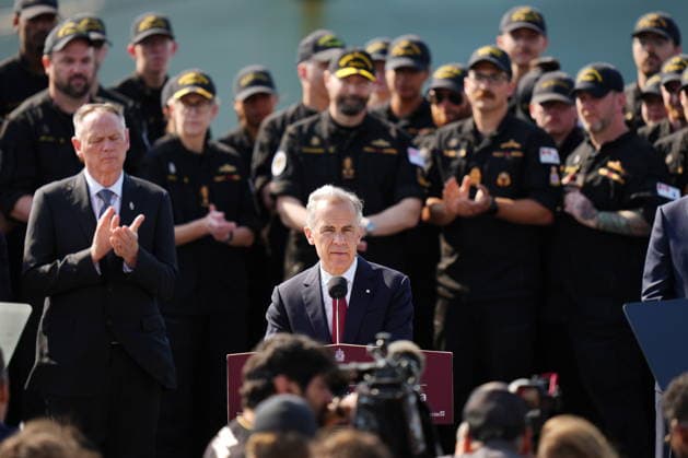 July 6, 2026, Halifax, Ns, Canada: Prime Minister Mark Carney makes an announcement at HMC Dockyard in Halifax on Monday, July 6, 2026. Halifax Canada  - ZUMAc35_ 20260706_zaf_c35_071 Copyright: xDarrenxCalabresex