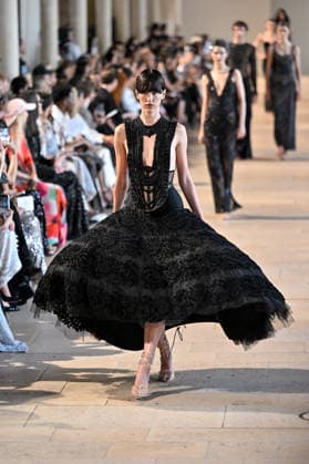 PFW Haute Couture Rahul Mishra Runway JR A model walks the runway at the Rahul Mishra show during Haute Couture Fashion Week in Paris, France, on 6 July 2026. Photo by Julien Reynaud APS-Medias ABACAPRESS.COM Paris France  Copyright: xReynaudxJulien APS-Medias ABACAx