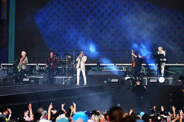 Duran Duran performing at British Summertime in London LONDON, ENGLAND - JULY 05: John Taylor, Roger Taylor, Simon Le Bon and Nick Rhodes of ˜Duran Duran™ performing at British Summertime, Hyde Park on July 05, 2026 in London, England. CAP MAR MAR Great Britain UK Copyright: xMartinxHarris CapitalxPicturesx