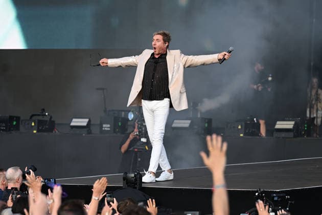 Duran Duran performing at British Summertime in London LONDON, ENGLAND - JULY 05: Simon Le Bon of ˜Duran Duran™ performing at British Summertime, Hyde Park on July 05, 2026 in London, England. CAP MAR MAR Great Britain UK Copyright: xMartinxHarris CapitalxPicturesx