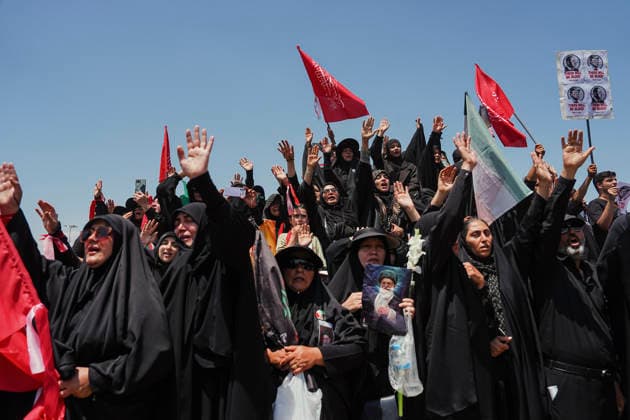 Tehran Funeral Procession For Khamenei Mourners take part in the funeral procession of Iran s slain supreme leader Ali Khamenei and his family members in Tehran, Iran, July 6, 2026. Vast crowds gathered for the funeral procession of Iran s slain supreme leader Ali Khamenei in Tehran on July 6, with authorities estimating millions were on the streets in numbers that could rival those of his predecessor s farewell nearly four decades ago. Tehran Tehran Iran Copyright: xArezoox