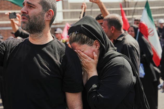 Tehran Funeral Procession For Khamenei A woman cries as mourners take part in the funeral procession of Iran s slain supreme leader Ali Khamenei and his family members in Tehran, Iran, July 6, 2026. Vast crowds gathered for the funeral procession of Iran s slain supreme leader Ali Khamenei in Tehran on July 6, with authorities estimating millions were on the streets in numbers that could rival those of his predecessor s farewell nearly four decades ago. Tehran Tehran Iran Copyright: xArezoox