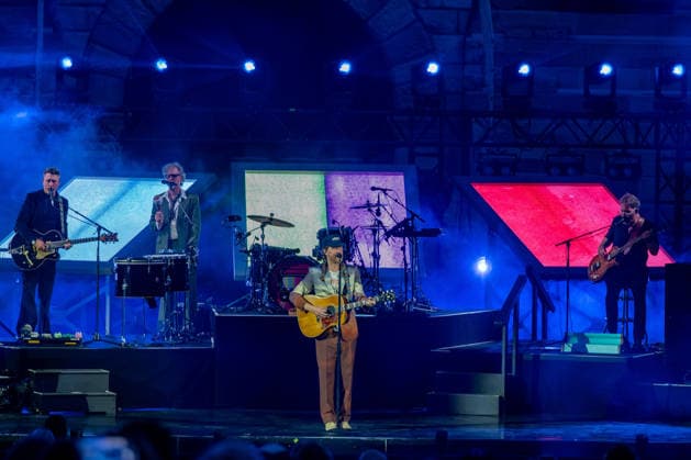Music Concert - The Lumineers - Automatic World Tour Wesley Keith Schultz of The Lumineers performs on stage for they Automatic World Tour 2026 at Arena di Verona, on July 6, 2026, Verona, Italy. Verona Arena di Verona Italy Copyright: xRobertoxTommasinix xLiveMediax LPM_2555520