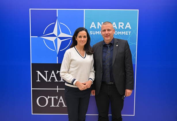 Ahead of 36th NATO Summit in Ankara ANKARA, TURKIYE - JULY 7: Hungarian Defense Minister Romulusz Ruszin-Szendi arrives at Esenboga Airport ahead of the 36th NATO Heads of State and Government Summit to be held in Ankara, Turkiye, on July 7, 2026. Hakan Nural Anadolu Ankara Turkey. Editorial use only. Please get in touch for any other usage.  Copyright: x2026xAnadoluxHakanxNuralx
