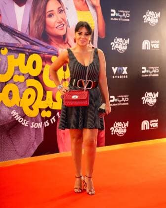 Art stars shine on the red carpet at the special screening of the film Whose Son Is He? Cairo, Egypt July 6, 2026: The cast and crew of the film Whose Son Is He? attended the film s special screening in Cairo, ahead of its official theatrical release on July 9, 2026. The film stars Laila Elwy, Bayoumi Fouad, Ahmed Essam El-Sayed, and Hala Fakher, with special appearances by Rania Youssef, Entisar, Shaimaa Seif, and Wizo. It is written by Louay El-Sayed, directed by Hesham Fathy, and produced by Vox Studios. The comedy revolves around businessman Rushdi, who embarks on a journey to find his son from a previous marriage to fulfill a condition for inheriting his aunt s estate. He is aided by lawyer Magda, leading to numerous comedic si Copyright: x xFathixAbdallahxAbdelxFattahx xJNAxPressx