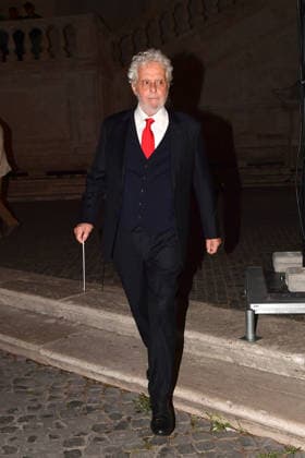 IPA86455786 - Rome, Piazza del Campidoglio: Nicola Piovani’s Tribute Concert to Ennio Morricone. Pictured: Nicola Piovani  Copyright: xVincenzoxLandix xVincenzoxLandix 86455786