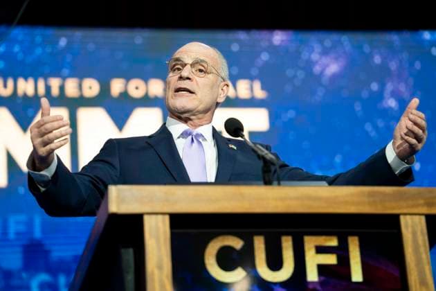 July 6, 2026, National Harbor, Maryland, USA: Dr. YECHIEL LEITER, Ambassador of Israel to the United States, speaking at the 2026 Christians United for Israel (CUFI) Washington Summit at the Gaylord National Resort & Convention Center in National Harbor, Maryland. National Harbor USA  - ZUMAb161 20260706_aap_b161_026 Copyright: xMichaelxBrochsteinx