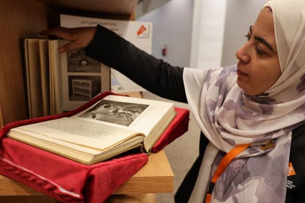 Grand Egyptian Museum Opens New Research Library in Giza CAIRO, Egypt July 6, 2026: Visitors and officials attend the official opening of the Grand Egyptian Museum (GEM) Library in Giza, Egypt, July 6, 2026. The library, established in cooperation with the French Government, houses approximately 17,000 books and volumes specializing in Egyptology, archaeology, history, museum studies, conservation and cultural heritage. Designed to serve researchers, academics and museum professionals, the library forms part of the Grand Egyptian Museum s educational and research facilities. Giza Egypt Copyright: x xMahmoudxAhmedxabdxelghanyx xJNAxPressx