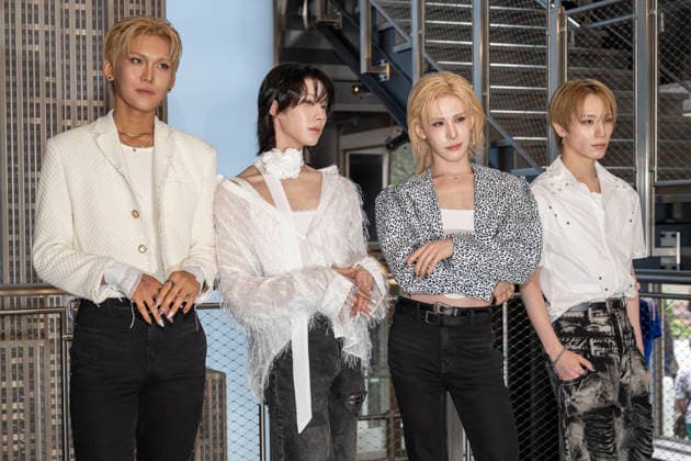 July 6, 2026, New York, New York, USA: XLOV members HYUN, RUI, WUMUTI and HARU visit the Empire State Building in New York to celebrate their first visit to the US as a group. 6 July 2026 New York USA  - ZUMAa265 20260706_zep_a265_006 Copyright: xEricxAcquayex