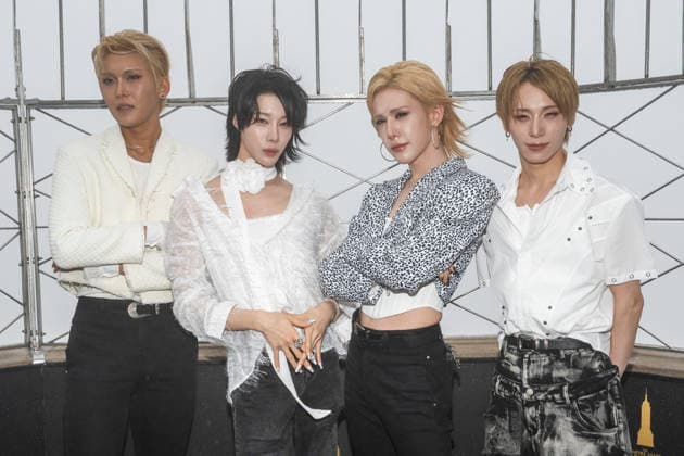 July 6, 2026, New York, New York, USA: XLOV members HYUN, RUI, WUMUTI and HARU visit the Empire State Building in New York to celebrate their first visit to the US as a group. 6 July 2026 New York USA - ZUMAa265 20260706_zep_a265_008 Copyright: xEricxAcquayex
