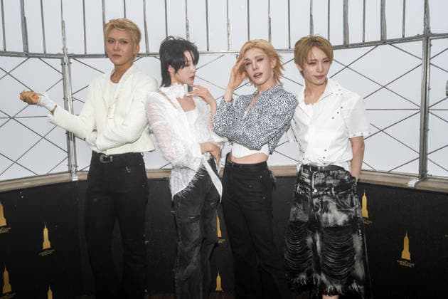 July 6, 2026, New York, New York, USA: XLOV members HYUN, RUI, WUMUTI and HARU visit the Empire State Building in New York to celebrate their first visit to the US as a group. 6 July 2026 New York USA - ZUMAa265 20260706_zep_a265_011 Copyright: xEricxAcquayex