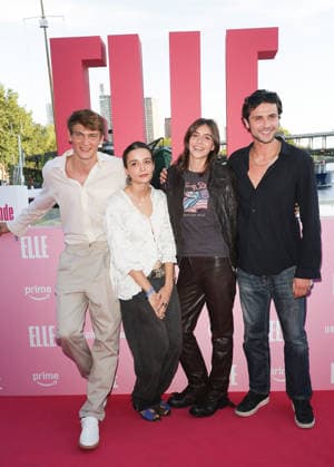 Lucas Barski, Carmen Kassovitz (daughter of Mathieu Kassovitz), Vittoria of Savoy (daughter ofEmmanuel Philibert and Clotilde Courau, and Baptiste Masseline. Photocall at the Prime Video Elle Summer Party at the Noti Club in Paris on July 6, 2026. Coadic Guirec, Bestimage. Photocall at the Prime Video Elle Summer Party at the Noti Club in Paris on July 6, 2026. Paris, France  Copyright: xCOADICxGUIRECx xBESTIMAGExCOADICxGUIRECx xBESTIMAGEx