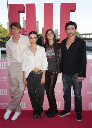 Lucas Barski, Carmen Kassovitz (daughter of Mathieu Kassovitz), Vittoria of Savoy (daughter ofEmmanuel Philibert and Clotilde Courau, and Baptiste Masseline. Photocall at the Prime Video Elle Summer Party at the Noti Club in Paris on July 6, 2026. Coadic Guirec, Bestimage. Photocall at the Prime Video Elle Summer Party at the Noti Club in Paris on July 6, 2026. Paris, France  Copyright: xCOADICxGUIRECx xBESTIMAGExCOADICxGUIRECx xBESTIMAGEx