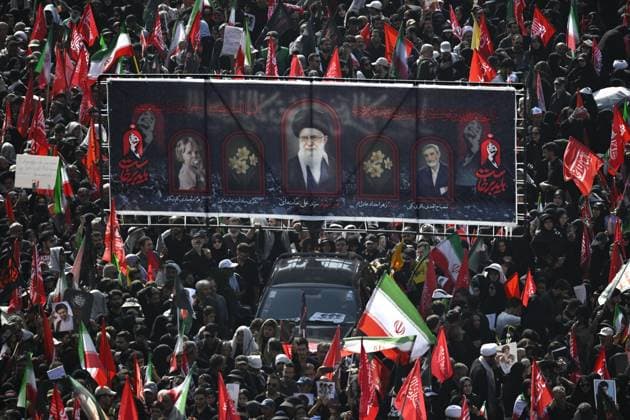 Funeral for Iran s ex-leader Khamenei Funeral ceremonies are held for late Iranian Supreme Leader Ayatollah Ali Khamenei in Tehran, Iran, on July 6, 2026, following his death in Israeli and U.S. airstrikes in February.  A14AA0005621901P