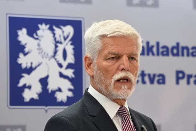 Czech President Petr Pavel gives a press briefing on departure for NATO summit in Ankara, on July 7, 2026, in Prague, Czech Republic. (CTKxPhoto KaterinaxSulova) CTKPhotoP2026070702570  CTKPhotoP2026070702570