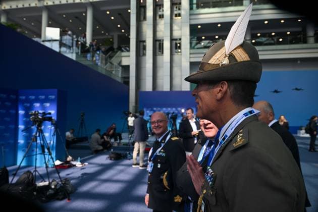 Ahead of 36th NATO Summit in Ankara ANKARA, TURKIYE - JULY 7: Preparations for the 36th NATO Heads of State and Government Summit, hosted by Turkiye, have been completed in Ankara, Turkiye on July 7, 2026. Heads of state and government from all 32 NATO member countries, diplomats, journalists and invited guests are being welcomed as local and international media representatives show significant interest in the summit. Ismail Aslandag Anadolu Ankara Turkey. Editorial use only. Please get in touch for any other usage.  Copyright: x2026xAnadoluxIsmailxAslandagx
