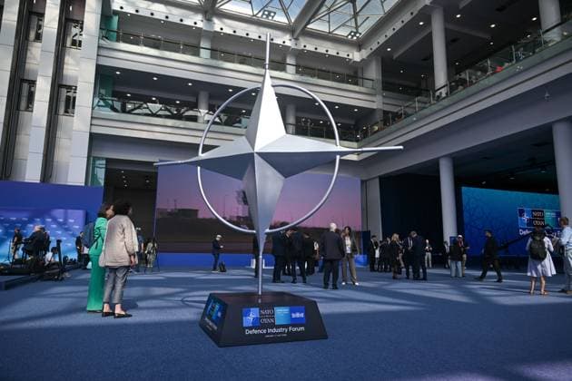 Ahead of 36th NATO Summit in Ankara ANKARA, TURKIYE - JULY 7: Preparations for the 36th NATO Heads of State and Government Summit, hosted by Turkiye, have been completed in Ankara, Turkiye on July 7, 2026. Heads of state and government from all 32 NATO member countries, diplomats, journalists and invited guests are being welcomed as local and international media representatives show significant interest in the summit. Ismail Aslandag Anadolu Ankara Turkey. Editorial use only. Please get in touch for any other usage.  Copyright: x2026xAnadoluxIsmailxAslandagx