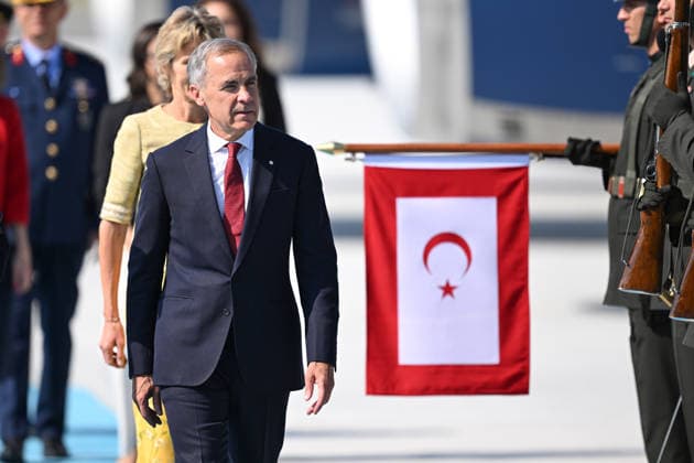 NATO Heads of State and Government Summit in Ankara ANKARA, TURKIYE - JULY 07: Canadian Prime Minister Mark Carney and his wife, Diana Fox Carney, arrive at Ankara Airport to attend the 36th NATO Heads of State and Government Summit in Ankara, Turkiye, on July 07, 2026. Muhammed Abdullah Kurtar Anadolu Ankara Turkey. Editorial use only. Please get in touch for any other usage.  Copyright: x2026xAnadoluxMuhammedxAbdullahxKurtarx
