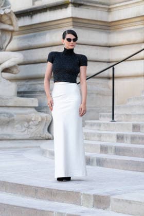 Paris Fashion Week: Arrival at the July 6 Fashion Shows Celebrities arriving at the Schiaparelli show during Paris Fashion Week 457971 2026 07 06 France Japy, Joséphine  Copyright: xIvankaxVoisinx xStarfacex STAR_457971_035