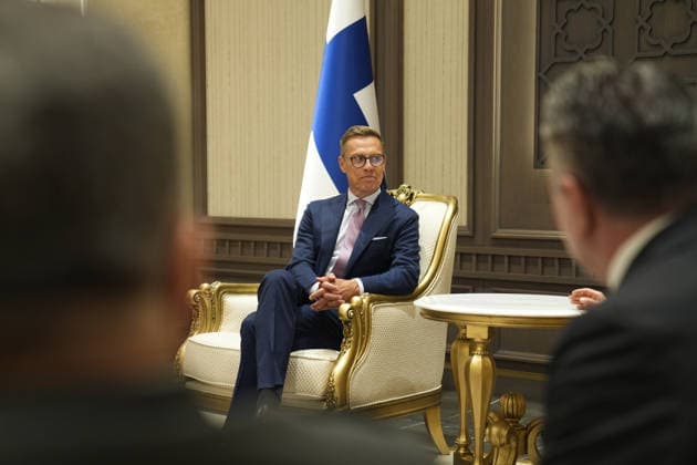 NATO Heads of State and Government Summit in Ankara ANKARA, TURKIYE – JULY 07: President of Finland Alexander Stubb arrives at Ankara Airport ahead of the 36th NATO Heads of State and Government Summit in Ankara, Turkiye, on July 7, 2026. Osmancan Gurdogan Anadolu Ankara Turkey. Editorial use only. Please get in touch for any other usage.  Copyright: x2026xAnadoluxOsmancanxGurdoganx