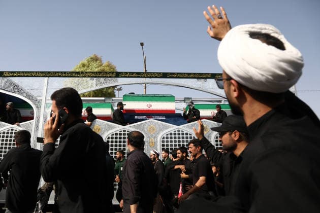 Farewell ceremony for former Iranian Supreme Leader Khamenei in Qom QOM, IRAN - JULY 07: ( RESTRICTIONS: NO Access Israel Media Persian Language TV Stations Outside Iran Strictly No Access BBC Persian VOA Persian Manoto TV Iran International TV ) Millions of Iranians, carrying flags and posters, gather from the early hours of the morning to attend farewell ceremony for the country s former Supreme Leader, Ali Khamenei, who was killed in the U.S.-Israeli attacks, in Qom, Iran, on July 07, 2026. Stringer Anadolu Qom Iran. Editorial use only. Please get in touch for any other usage.  Copyright: x2026xAnadoluxStringerx