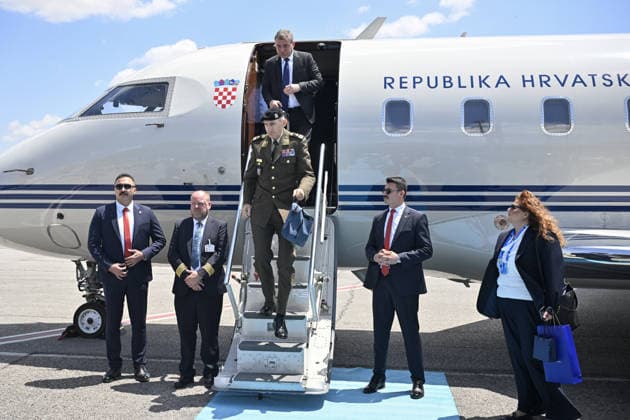 NATO Heads of State and Government Summit in Ankara ANKARA, TURKIYE - JULY 7: Croatian President Zoran Milanovic arrives at Esenboga Airport to attend the 36th NATO Heads of State and Government Summit, in Ankara, Turkiye on July 7, 2026. Ismail Kaplan Anadolu Ankara Turkey. Editorial use only. Please get in touch for any other usage.  Copyright: x2026xAnadoluxIsmailxKaplanx
