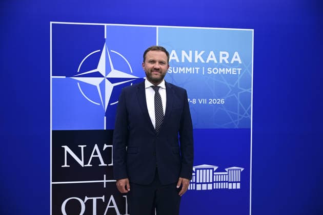 NATO Heads of State and Government Summit in Ankara ANKARA, TURKIYE - JULY 7: Estonian Foreign Minister Margus Tsahkna arrives at Esenboga Airport to attend the 36th NATO Heads of State and Government Summit, in Ankara, Turkiye on July 7, 2026. Mehmet Futsi Anadolu Ankara Turkey. Editorial use only. Please get in touch for any other usage.  Copyright: x2026xAnadoluxMehmetxFutsix