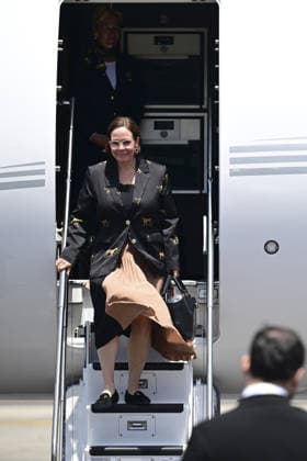 NATO Heads of State and Government Summit in Ankara ANKARA, TURKIYE - JULY 7: Swedish Foreign Minister Maria Malmer Stenergard arrives at Esenboga Airport to attend the 36th NATO Heads of State and Government Summit, in Ankara, Turkiye on July 7, 2026. Mehmet Futsi Anadolu Ankara Turkey. Editorial use only. Please get in touch for any other usage.  Copyright: x2026xAnadoluxMehmetxFutsix