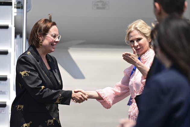 NATO Heads of State and Government Summit in Ankara ANKARA, TURKIYE - JULY 7: Swedish Foreign Minister Maria Malmer Stenergard arrives at Esenboga Airport to attend the 36th NATO Heads of State and Government Summit, in Ankara, Turkiye on July 7, 2026. Mehmet Futsi Anadolu Ankara Turkey. Editorial use only. Please get in touch for any other usage.  Copyright: x2026xAnadoluxMehmetxFutsix