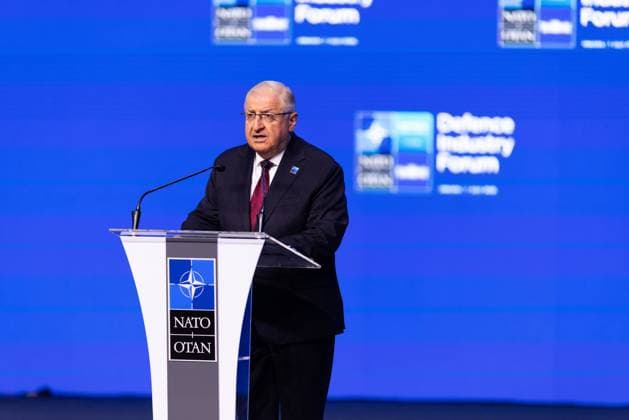 July 7, 2026, Ankara, Turkey: Turkish Minister of National Defence Yasar Guler speaks during the first day of the NATO Summit Defence Industry Forum, held as part of the NATO Summit. Ankara Turkey  - ZUMAl194 20260707_zip_l194_004 Copyright: xMarekxLadzinskix