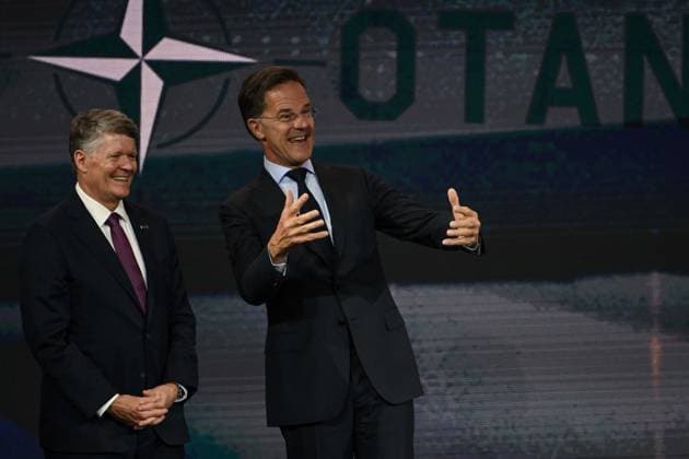 NATO Heads of State and Government Summit in Ankara ANKARA, TURKIYE - JULY 7: NATO Secretary General Mark Rutte attend the Defence Industry Forum, which opened the 36th NATO Heads of State and Government Summit in Ankara, Turkiye, on July 7, 2026. Ismail Aslandag Anadolu Ankara Turkey. Editorial use only. Please get in touch for any other usage.  Copyright: x2026xAnadoluxIsmailxAslandagx