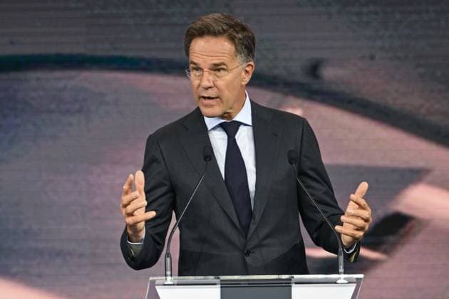 NATO Heads of State and Government Summit in Ankara ANKARA, TURKIYE - JULY 7: NATO Secretary General Mark Rutte speaks during the Defence Industry Forum, which opened the 36th NATO Heads of State and Government Summit in Ankara, Turkiye, on July 7, 2026. Ismail Aslandag Anadolu Ankara Turkey. Editorial use only. Please get in touch for any other usage.  Copyright: x2026xAnadoluxIsmailxAslandagx