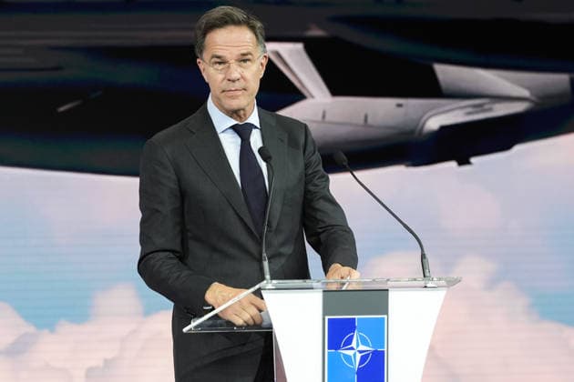 NATO Heads of State and Government Summit in Ankara ANKARA, TURKIYE - JULY 07: NATO Secretary General Mark Rutte delivers remarks at the Defense Industry Forum, held as part of the 36th NATO Heads of State and Government Summit in Ankara, Turkiye, on July 07, 2026. The forum focuses on transatlantic defense production and related investments. Dilara Irem Sancar Anadolu Ankara Turkey. Editorial use only. Please get in touch for any other usage.  Copyright: x2026xAnadoluxDilaraxIremxSancarx