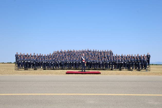 The King Presents the Royal Commissions at the Basic Air and Space Academy King Felipe VI during the presentation of the Royal Commissions to the new sergeants of the Air and Space Force, at the Air and Space Basic Academy (ABA), on July 7, 2026, in León, Castile and León, Spain. The mission of the Air and Space Basic Academy (ABA) is to educate its cadets in the constitutional principles and the nature of the Armed Forces, as well as to provide them with professional training and equip them to continually adapt their knowledge to advances in science and technology in order to fulfill the objectives assigned to the Air and Space Force. JULY 7, 2026, Spain  Copyright: xFernandoxOterox 7651198