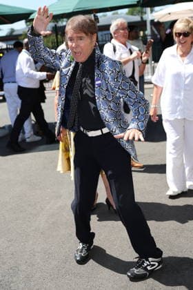 . 07 07 2026. London, United Kingdom. Sir Cliff Richard arriving on day nine of the Wimbledon Tennis Championships in London.  xStephenxLockx xi-Imagesx IIM-26890-0004