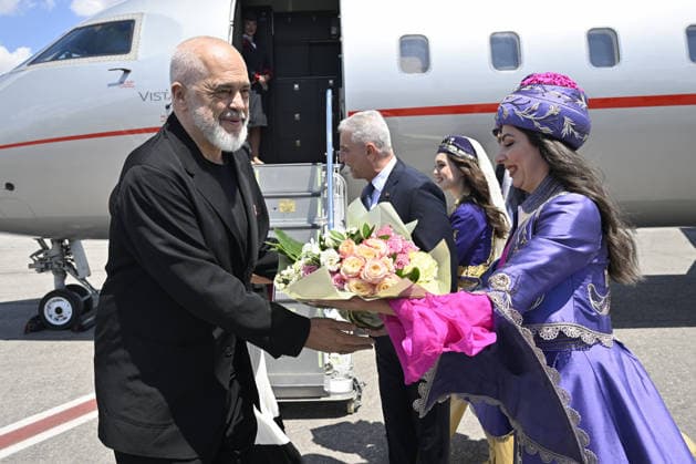 NATO Heads of State and Government Summit in Ankara ANKARA, TURKIYE - JULY 07: Albanian Prime Minister Edi Rama arrives at Esenboga Airport as part of the 36th NATO Heads of State and Government Summit held in Ankara, Turkiye, on July 07, 2026. Ismail Kaplan Anadolu Ankara Turkey. Editorial use only. Please get in touch for any other usage.  Copyright: x2026xAnadoluxIsmailxKaplanx