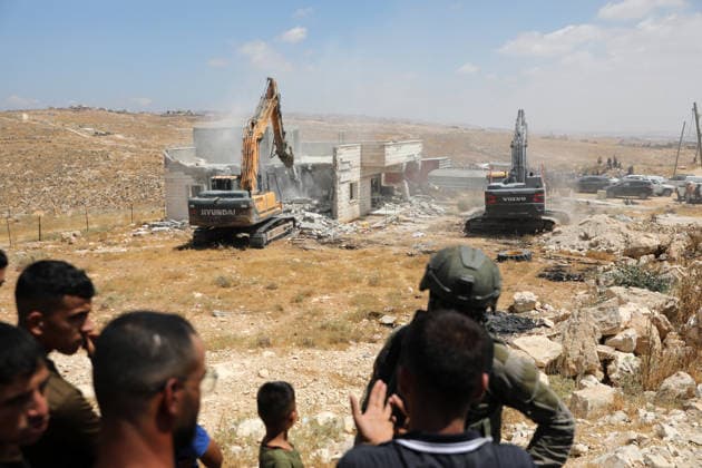 Israeli authorities demolish homes in Yatta south of Hebron Palestinians inspect demolished homes after Israeli authorities carried out demolition operations in the Yatta area, south of Hebron, in the occupied West Bank, on July 7, 2026. According to local sources, several homes were demolished on the grounds of lacking building permits, leaving a number of families displaced and causing damage to property. Photo by Mamoun Wazwaz apaimages Hebron West Bank Palestinian Territory 070726_Hebron_MW_00(16) Copyright: xapaimagesxMamounxWazwazx xapaimagesx