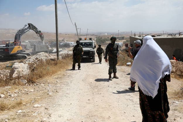 Israeli authorities demolish homes in Yatta south of Hebron Palestinians inspect demolished homes after Israeli authorities carried out demolition operations in the Yatta area, south of Hebron, in the occupied West Bank, on July 7, 2026. According to local sources, several homes were demolished on the grounds of lacking building permits, leaving a number of families displaced and causing damage to property. Photo by Mamoun Wazwaz apaimages Hebron West Bank Palestinian Territory 070726_Hebron_MW_00(12) Copyright: xapaimagesxMamounxWazwazx xapaimagesx
