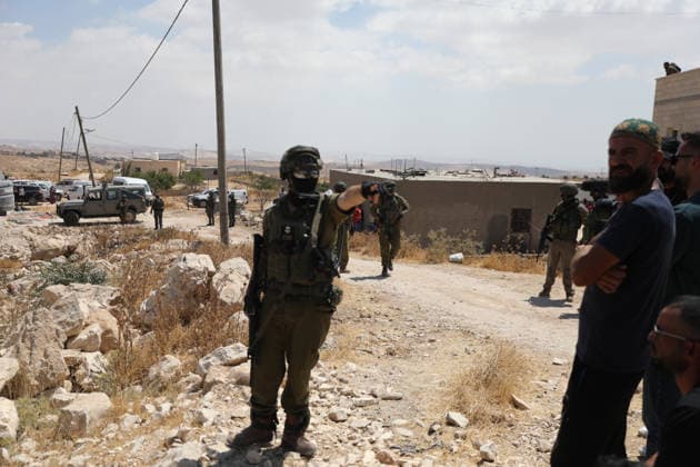 Israeli authorities demolish homes in Yatta south of Hebron Palestinians inspect demolished homes after Israeli authorities carried out demolition operations in the Yatta area, south of Hebron, in the occupied West Bank, on July 7, 2026. According to local sources, several homes were demolished on the grounds of lacking building permits, leaving a number of families displaced and causing damage to property. Photo by Mamoun Wazwaz apaimages Hebron West Bank Palestinian Territory 070726_Hebron_MW_00(2) Copyright: xapaimagesxMamounxWazwazx xapaimagesx