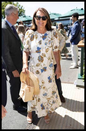 . 07 07 2026. London, United Kingdom. Carole Middleton arriving on day nine of the Wimbledon Tennis Championships in London.  xStephenxLockx xi-Imagesx IIM-26890-0012