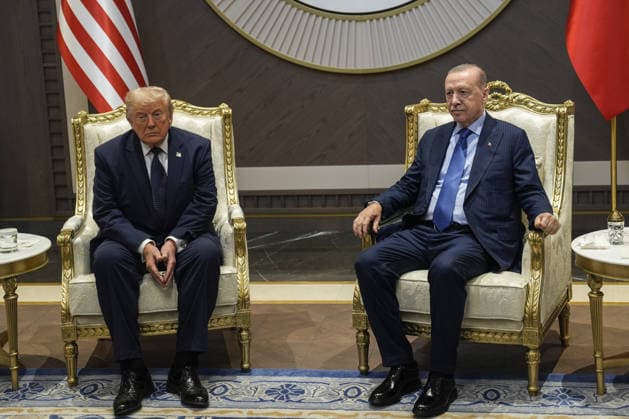 Turkish President Recep Tayyip Erdogan welcomes US President Donald Trump in Ankara ANKARA, TURKIYE - JULY 07: Turkish President Recep Tayyip Erdogan welcomes US President Donald Trump at Ankara Airport, who is paying an official visit to Turkiye ahead of the 36th NATO Heads of State and Government Summit in Ankara, Turkiye, on July 07, 2026. Osmancan Gürdogan Anadolu Ankara Turkey. Editorial use only. Please get in touch for any other usage.  Copyright: x2026xAnadoluxOsmancanxGürdoÄüanx