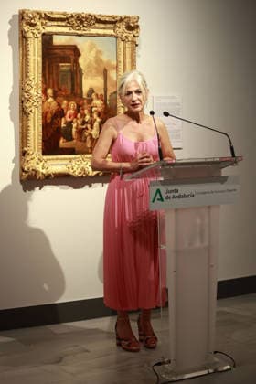 Del Pozo Opens the Exhibition The Beauty of Knowledge at the Museum of Fine Arts in Seville Acting Regional Minister of Culture and Sports Patricia del Pozo speaks during the opening of the exhibition The Beauty of Knowledge July 7, 2026, in Seville, Andalusia, Spain. The acting Regional Minister of Culture and Sports, Patricia del Pozo, has opened the exhibition The Beauty of Knowledge at the Seville Museum of Fine Arts, which brings together twelve works donated by art historian Enrique Carlos Martín Rodríguez, including Flemish paintings from the 16th and 17th centuries, and religious sculptures from Seville and Granada. The exhibition will be open to the public from July 7, 2026, to October 11, 2027. JULY 7, 2026 Rocí Seville, An  Copyright: xRocioxRuzx 7651515